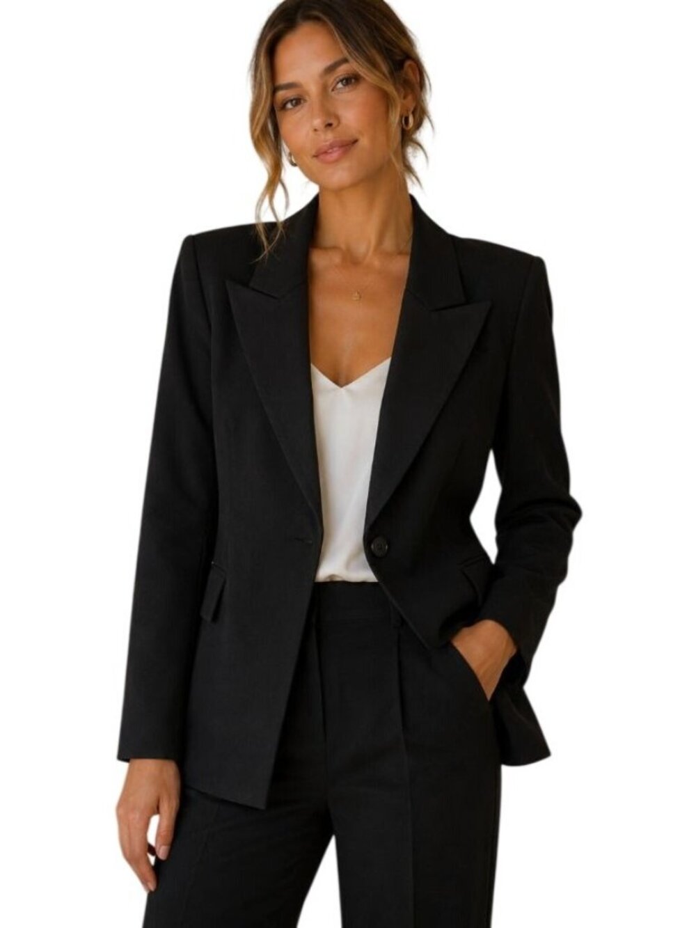 Smythe Black Single Button Blazer - Size 4